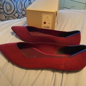 Rothy’s Cabernet herringbone points. Size 10.5